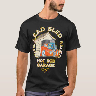 Camiseta Cartografia de Garagem Quente do Carro Leve Chumbo