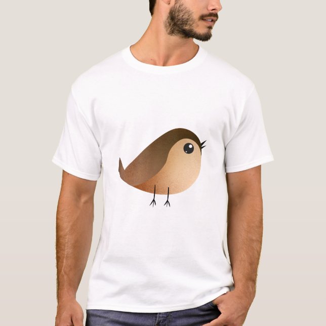 Camiseta Cartografia de Pássaro Sparrow (Frente)