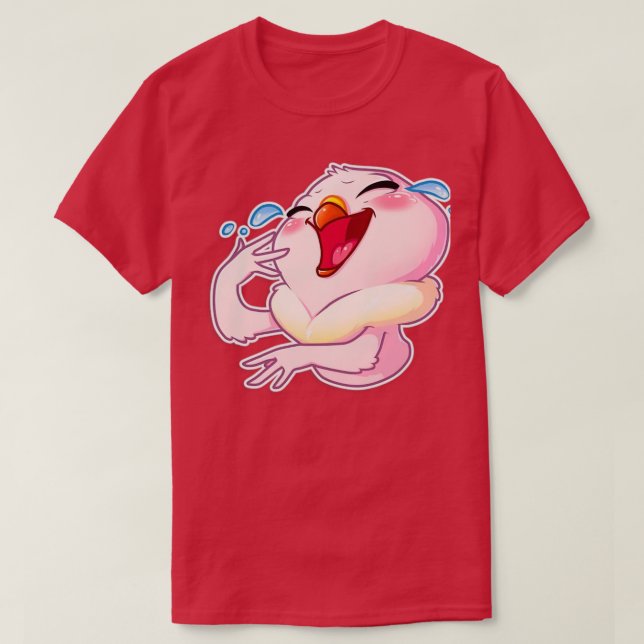 Camiseta Cartografia de pombo-rosa feliz (Frente do Design)