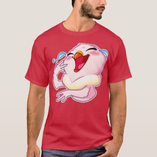 Camiseta Cartografia de pombo-rosa feliz