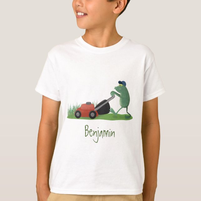 Camiseta Cartografia de relva verde-sapo engraçada (Frente)