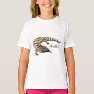 Camiseta Cartografia de répteis de lagarto azul