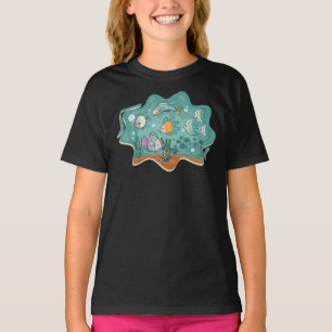 Camiseta Cartografia de vida do oceano subaquático