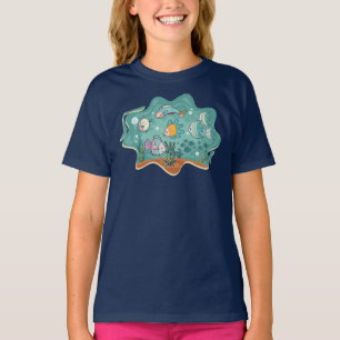 Camiseta Cartografia de vida do oceano subaquático