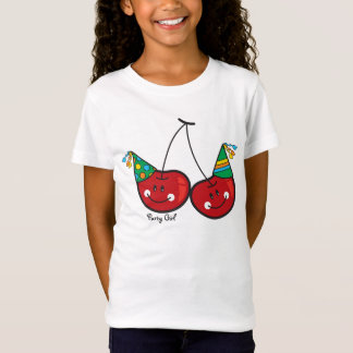 Camiseta Cartografia Diversão e Cerejas Cheeky Vermelhas Co