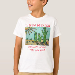 Camiseta Cartografia do New Mexico Alienígena Cactus Funny 