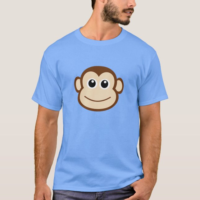 Camiseta Cartografia do rosto macaco (Frente)