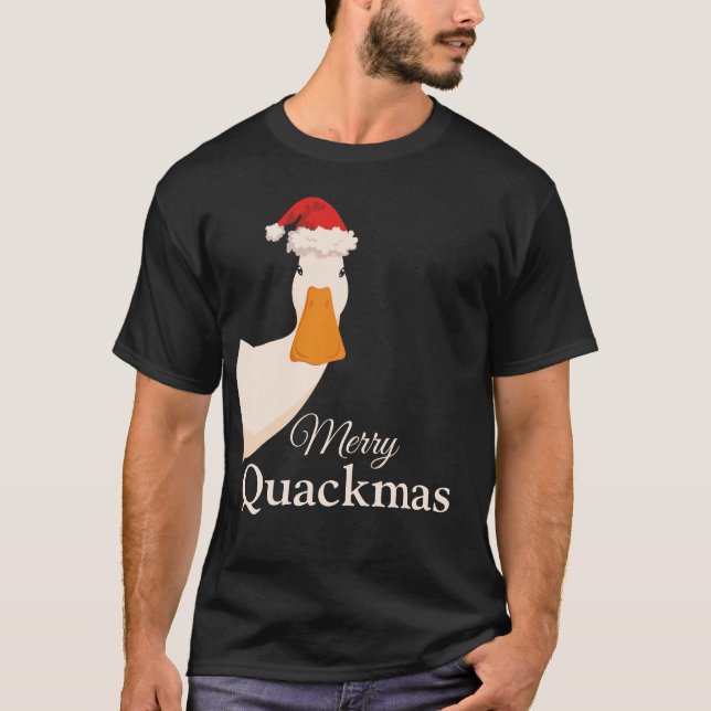 Camiseta Cartografia engraçada de Natal do Quackmas da feli (Frente)