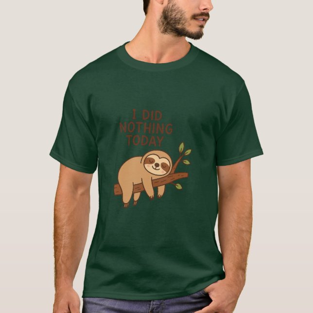 Camiseta Cartografia "Eu não fiz nada hoje" (Frente)