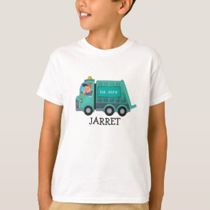 Camiseta Cartografia Lixo/Caminhão de Reciclar com Nome de 
