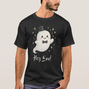 Camiseta Cartografia Suave Ei Boo fantasma Halloween