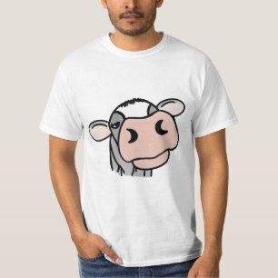 Camiseta cartografia vaca branca-negra cinza rosa-rosa-faze