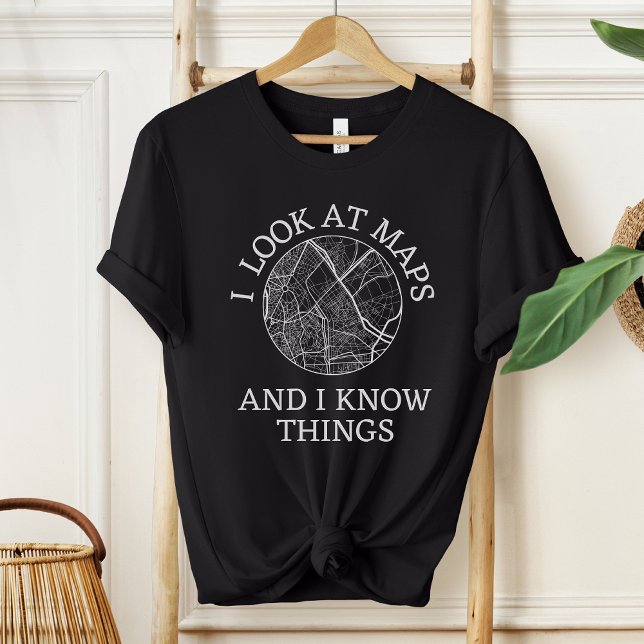 Camiseta Cartógrafo Engraçado I Geografia | Land Surveyor (Criador carregado)