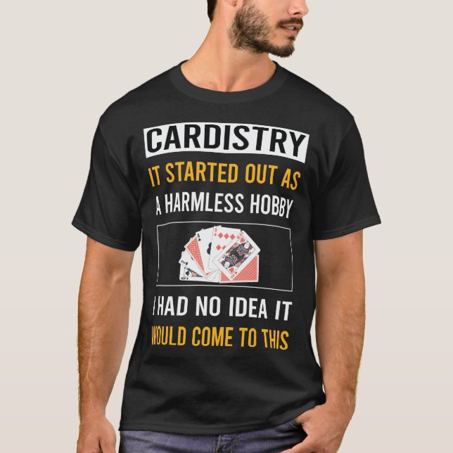 Camiseta Cartolina de hobby sem pelo (Frente)