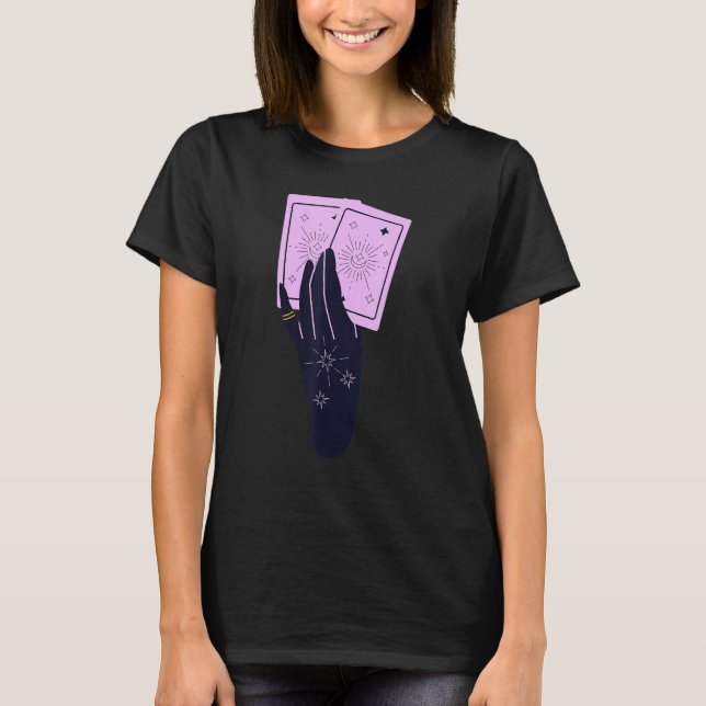Camiseta Cartomancer Hand Reading Your Tarot Cards (Frente)
