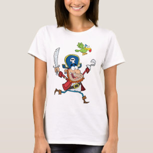 CAMISETA CARTONAGEM DE PIRATAS E PARTOS