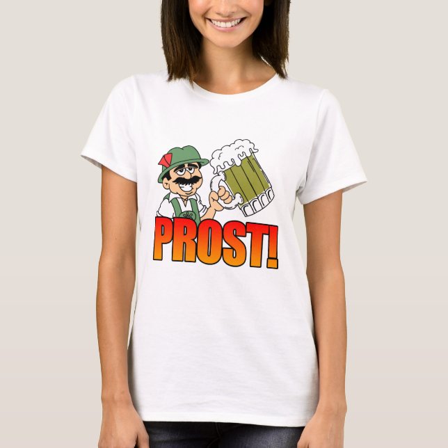 Camiseta Cartoon alemão Prost (Frente)