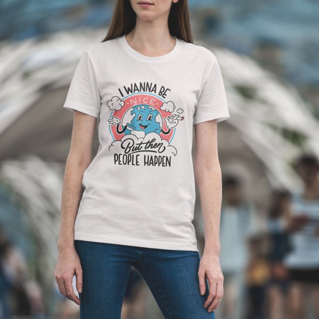 Camiseta Cartoon Antisocial Terra Retro (Criador carregado)