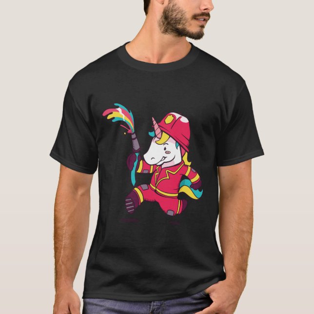 Camiseta Cartoon Arco-Íris do Unicórnio (Frente)