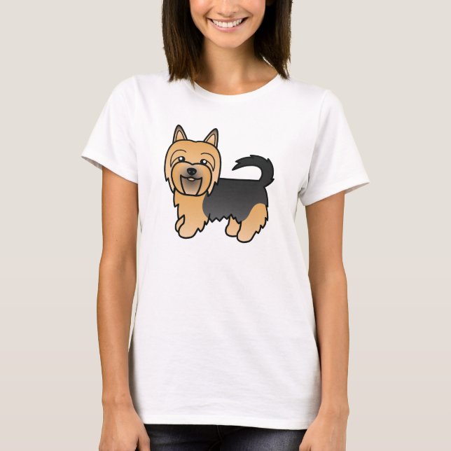 Camiseta Cartoon Australiano Azul E Tan (Frente)