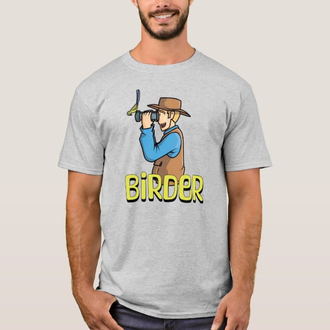 Camiseta Cartoon Birder (Frente)