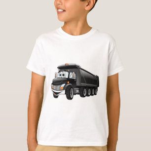 Camiseta Cartoon Black Dump Truck 10w