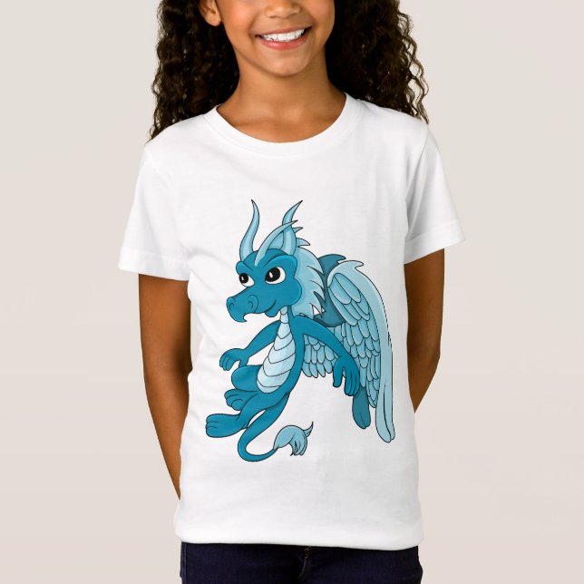 Camiseta Cartoon Blue Dragon (Frente)