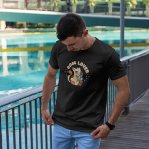 Camiseta Cartoon Boba Tea Cat