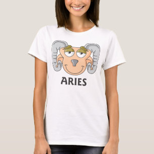 Camiseta Cartoon Bonito Aries Ram
