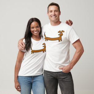 Camiseta Cartoon Bonito Dacshund