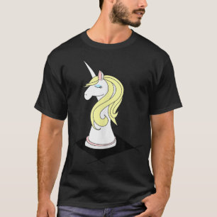 Camiseta Cartoon Bonito do Unicórnio para futuras xadrez pa