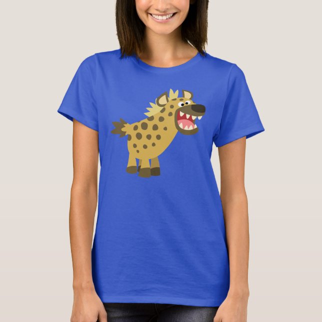 Camiseta Cartoon Bonito Hyena Women T-Shirt (Frente)