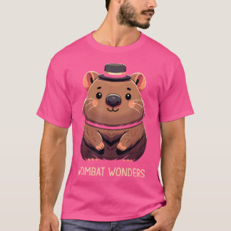 Camiseta Cartoon Bonito Wombat Lover Funny Wombat Australia