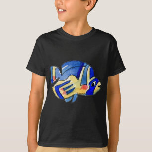 Camiseta Cartoon Borboleta Azul