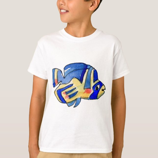Camiseta Cartoon Borboleta Azul (Frente)