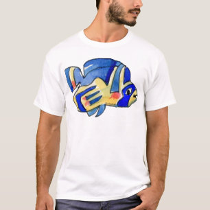 Camiseta Cartoon Borboleta Azul