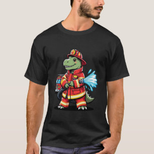 Camiseta Cartoon Brave Dino Firemoon