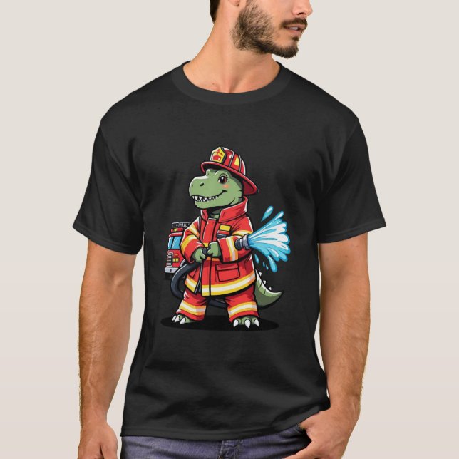 Camiseta Cartoon Brave Dino Firemoon (Frente)