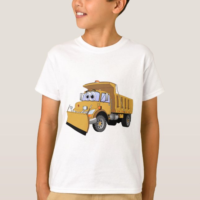 Camiseta Cartoon Brown Snow Plow (Frente)