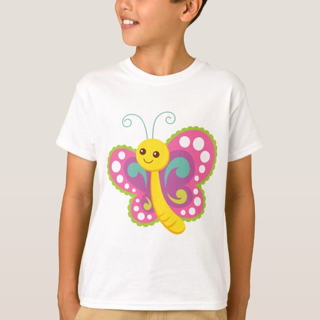 Camiseta Cartoon Butterfly (Frente)