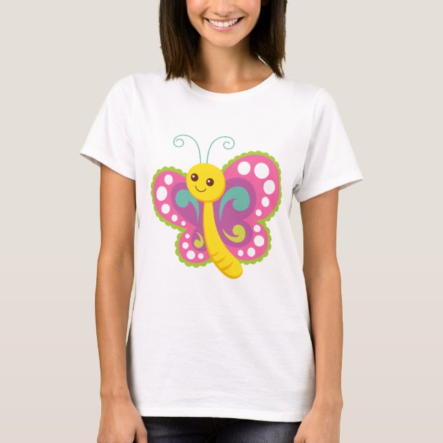 Camiseta Cartoon Butterfly (Frente)