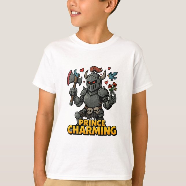 Camiseta Cartoon Cartoon Knight - "Preço encantador (Frente)