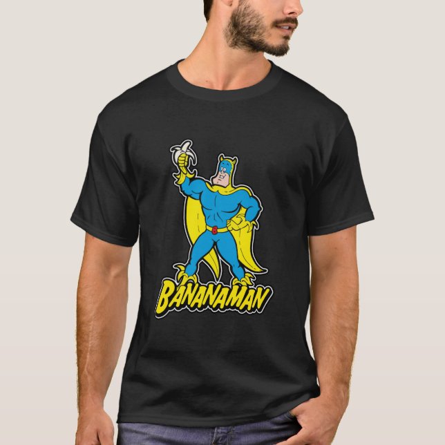 Camiseta Cartoon clássico do Bananaman (Frente)