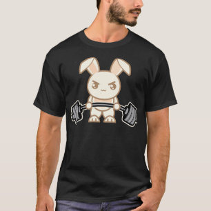 Camiseta Cartoon Coelhinho Levantado - Animação Bonita