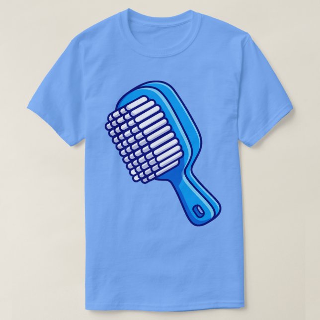 Camiseta Cartoon Comb Hair (Frente do Design)