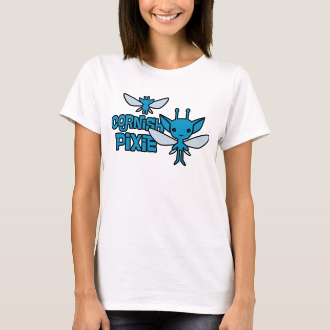 Camiseta Cartoon Cornish Pixie Character Art (Frente)