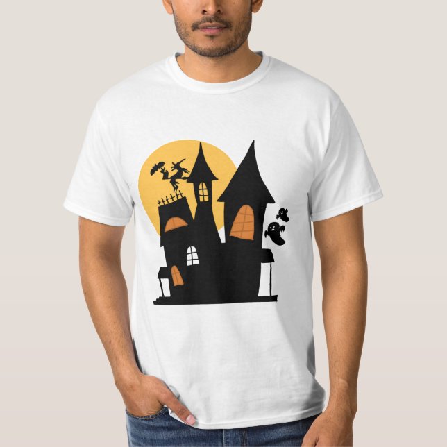 Camiseta Cartoon da Casa Assombrada (Frente)