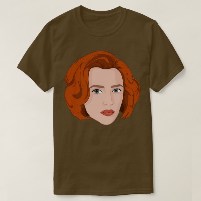 Camiseta Cartoon Dana Scully (Frente do Design)