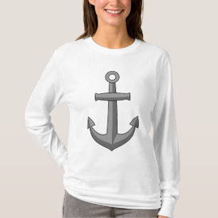 Camiseta Cartoon de Âncora de Barcos