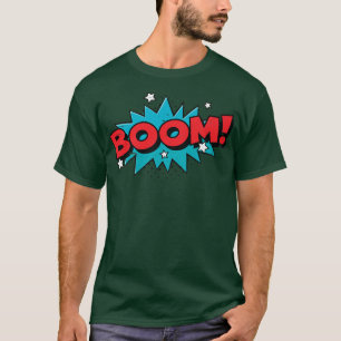 Camiseta Cartoon de BD Comic Book Engraçado Pop Art Design 